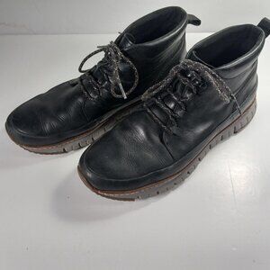 Cole Haan Chukka Style Boots Mens 10.5M Charcoal Zero Grand Lace-Up Non Slip